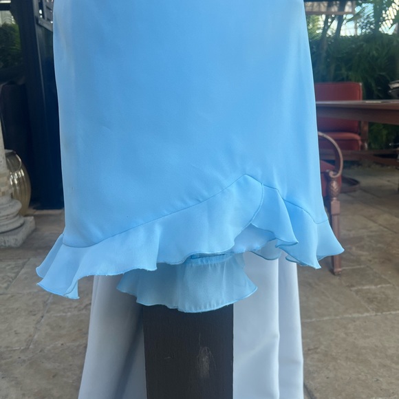 Hype Flowy Midi Dress with pearl spaghetti Straps Size 8 - Picture 8 of 13